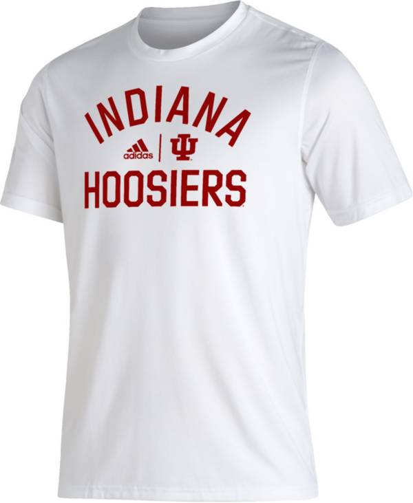 adidas Men's Indiana Hoosiers White Creator Performance T-Shirt