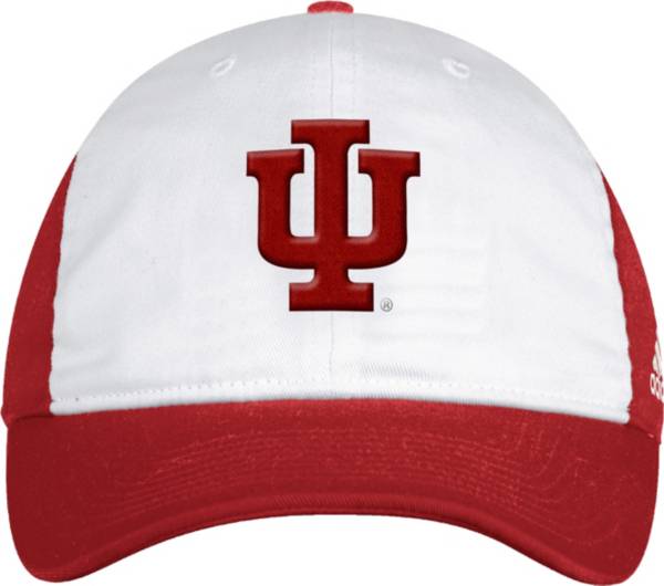 adidas Men's Indiana Hoosiers White Spring Game Adjustable Sideline Hat