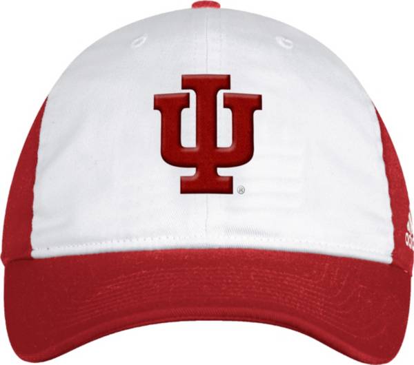 adidas Men's Indiana Hoosiers White Spring Game Adjustable Sideline Hat product image