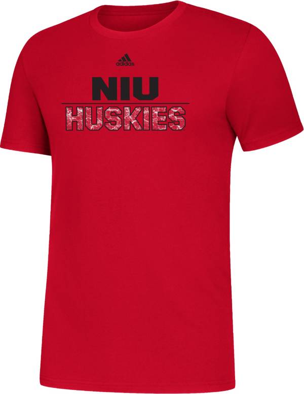 adidas Men's Northern Illinois Huskies Cardinal Amplifier T-Shirt