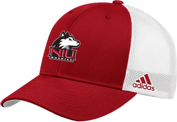 adidas Men's Northern Illinois Huskies Cardinal Adjustable Trucker Hat