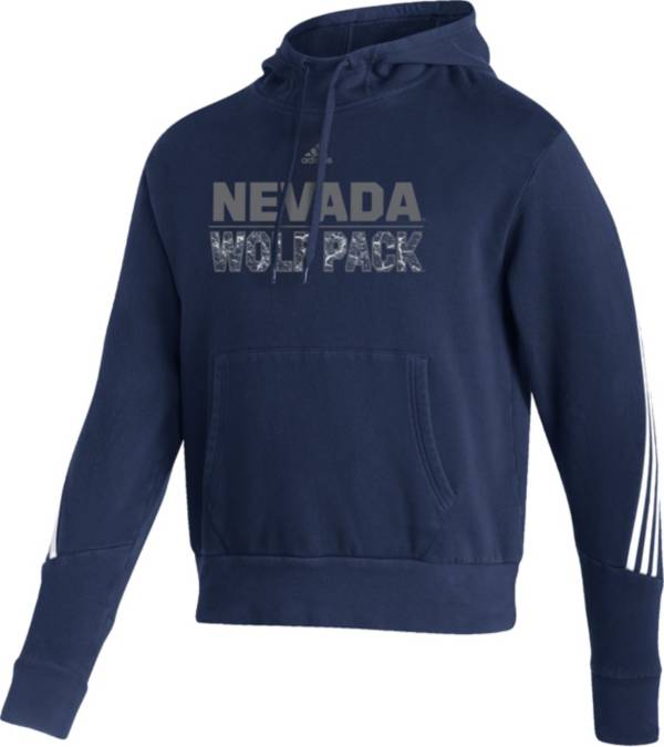 adidas Men's Nevada Wolf Pack Blue Pullover Hoodie