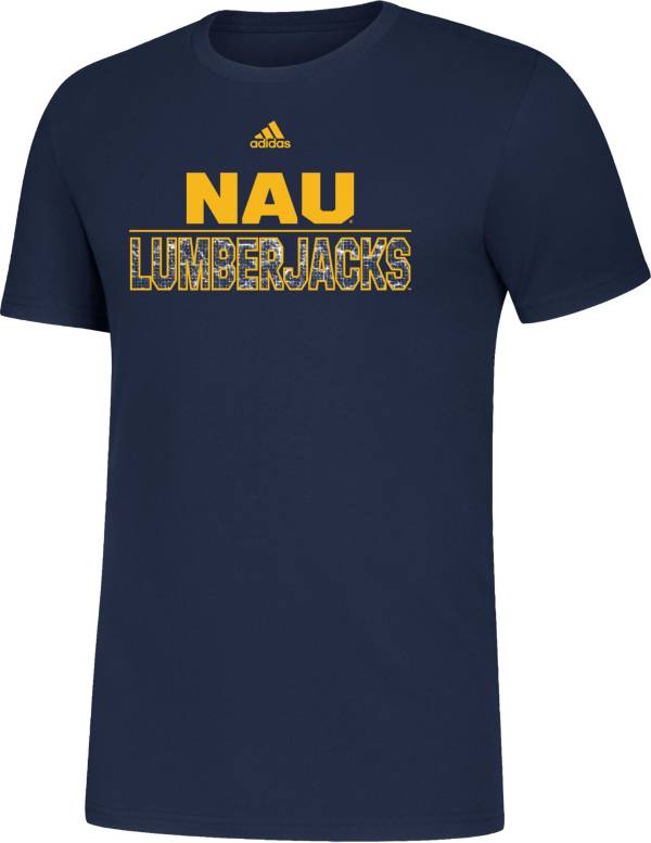 adidas Men's Northern Arizona Lumberjacks Blue Amplifier T-Shirt