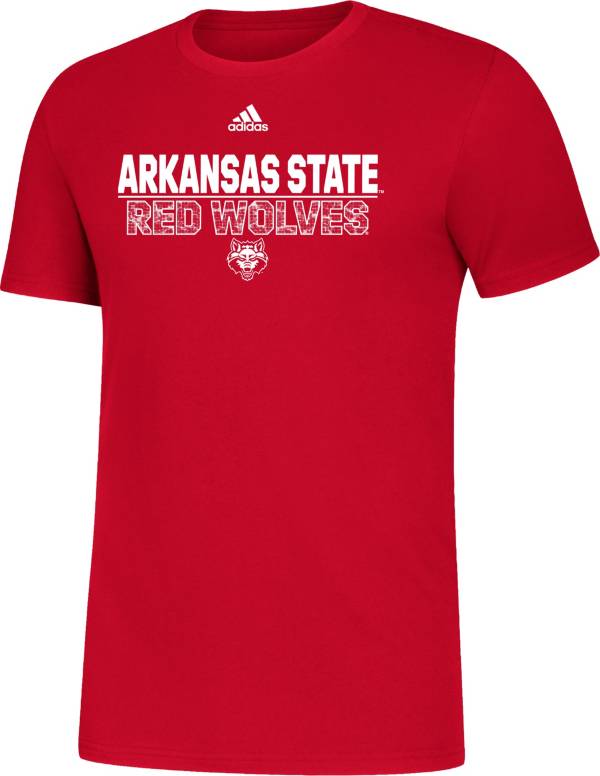 adidas Men's Arkansas State Red Wolves Scarlet Amplifier T-Shirt