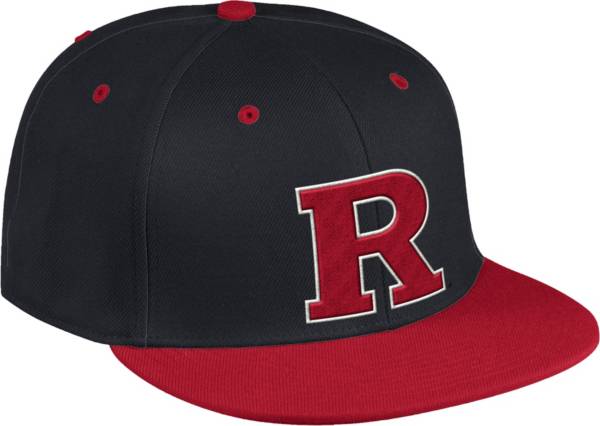 adidas Men's Rutgers Scarlet Knights Black On-Field Baseball Fitted Hat