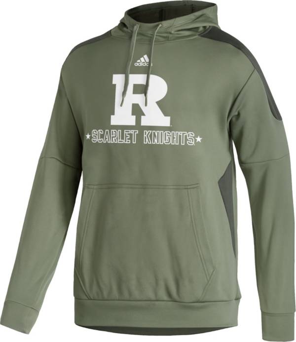 adidas Men's Rutgers Scarlet Knights Green 'Veterans Day' Pullover Hoodie