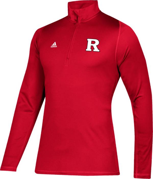 adidas Men's Rutgers Scarlet Knights Scarlet FreeLift Quarter-Zip Pullover Shirt