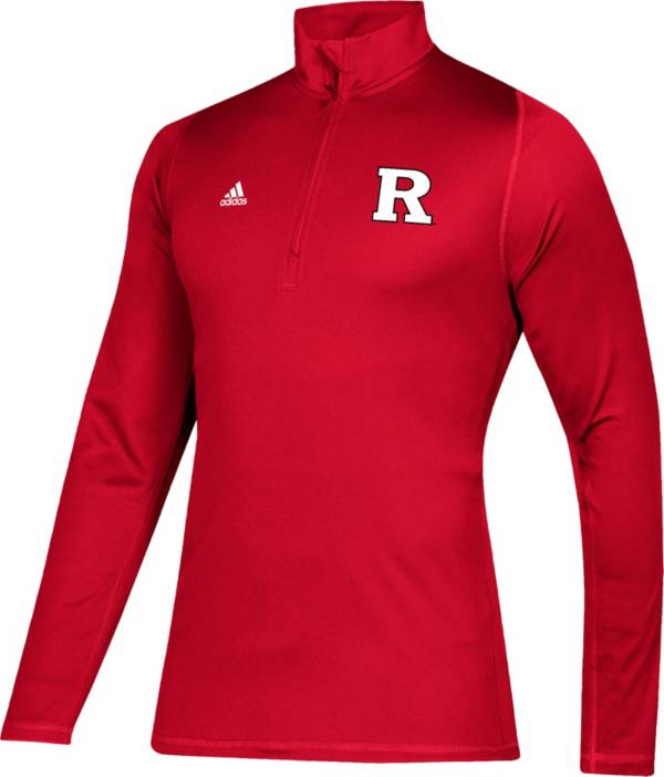 adidas Men's Rutgers Scarlet Knights Scarlet FreeLift Quarter-Zip Pullover Shirt product image