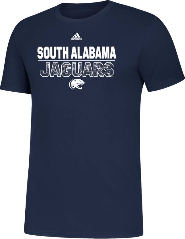 adidas Men's South Alabama Jaguars Blue Amplifier T-Shirt