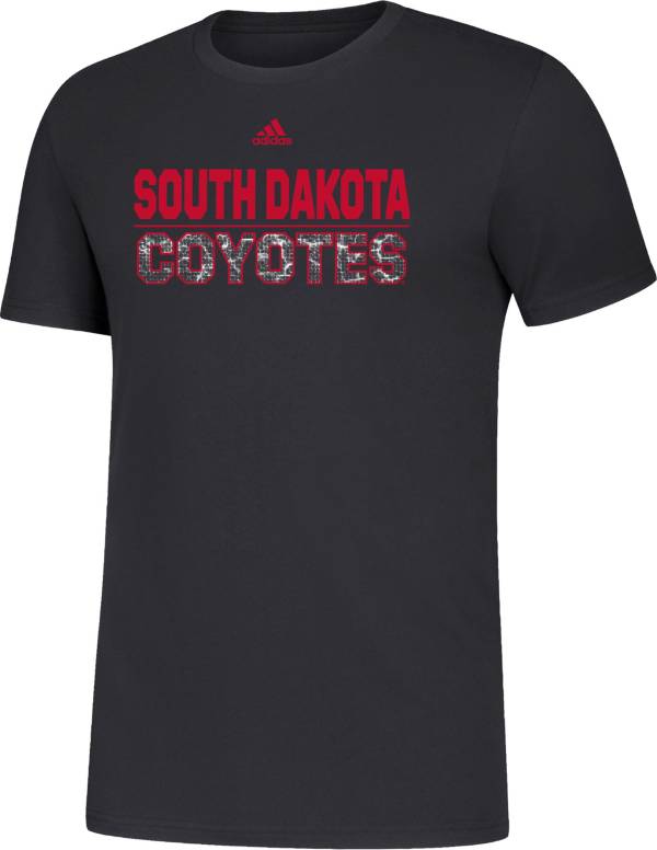 adidas Men's South Dakota Coyotes Black Amplifier T-Shirt