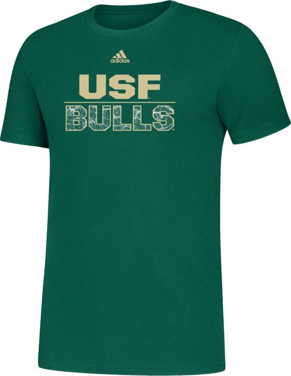 adidas Men's South Florida Bulls Green Amplifier T-Shirt
