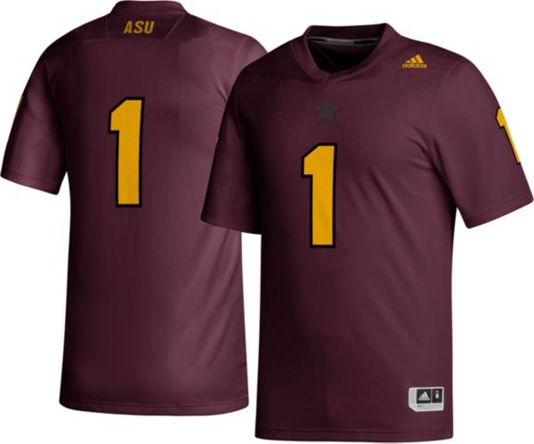 adidas Men's Arizona State Sun Devils #42 Maroon Replica Football Jersey