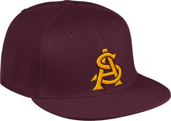 adidas Men's Arizona State Sun Devils Maroon On-Field Baseball Fitted Hat product image