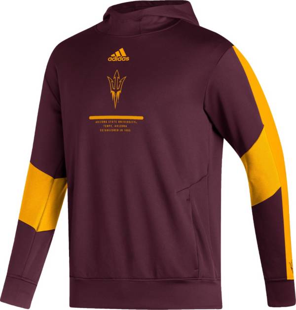 adidas Men's Arizona State Sun Devils Maroon Pullover Hoodie