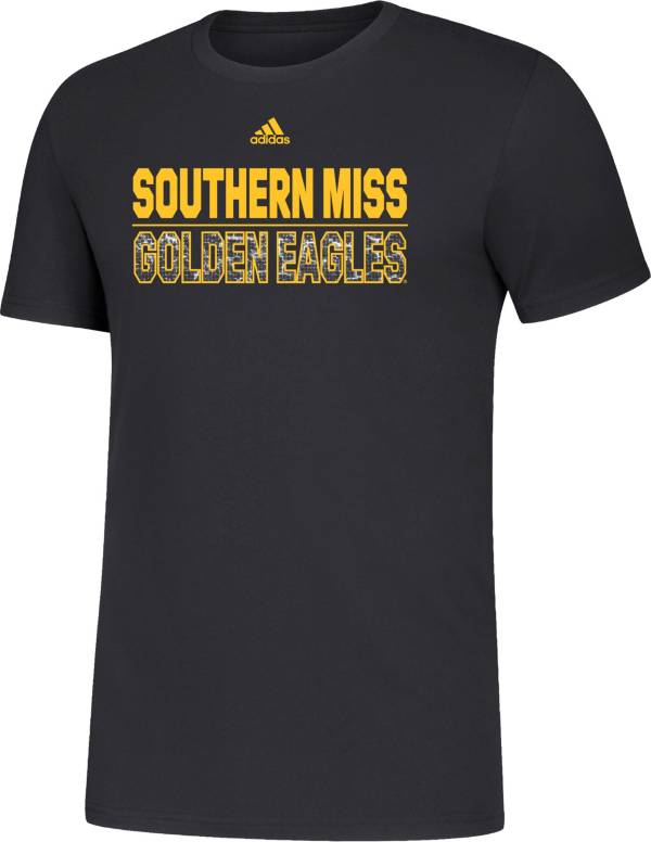 adidas Men's Southern Miss Golden Eagles Black Amplifier T-Shirt