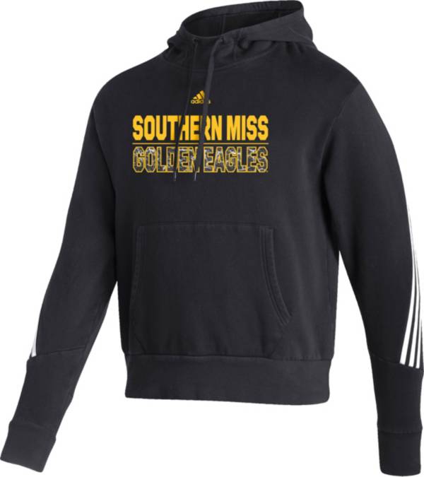 adidas Men's Southern Miss Golden Eagles Black Pullover Hoodie