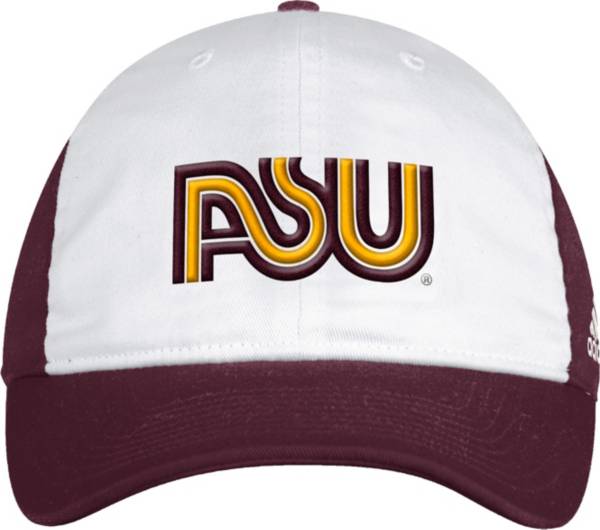 adidas Men's Arizona State Sun Devils White Spring Game Adjustable Sideline Hat