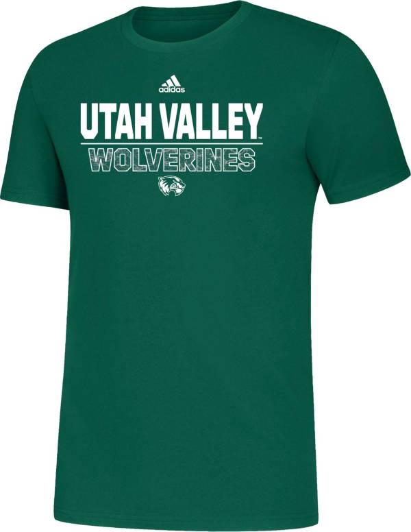 adidas Men's Utah Valley Wolverines Green Amplifier T-Shirt