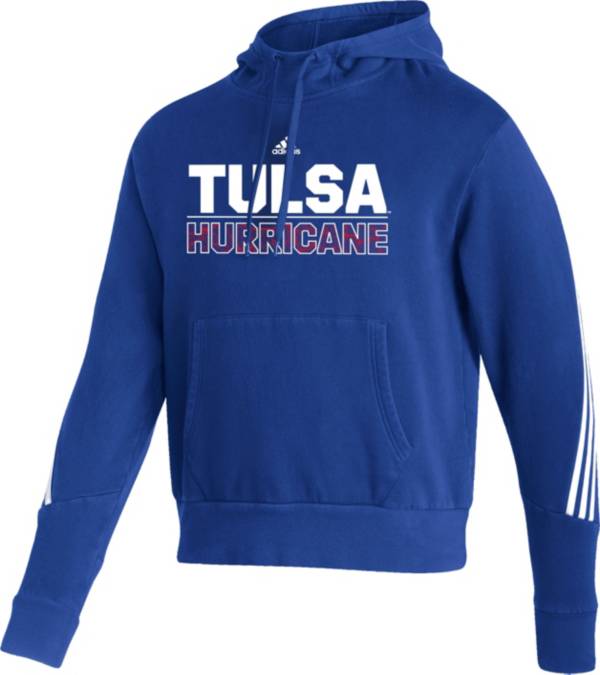 adidas Men's Tulsa Golden Hurricane Blue Pullover Hoodie