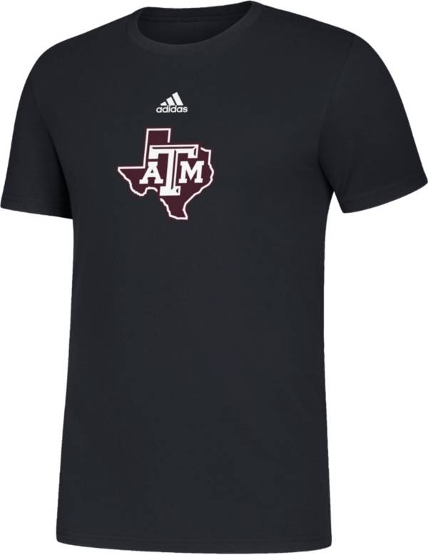 adidas Men's Texas A&M Aggies Black Amplifier Locker Room T-Shirt