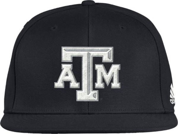 adidas Men's Texas A&M Aggies Black On-Field Baseball Fitted Hat