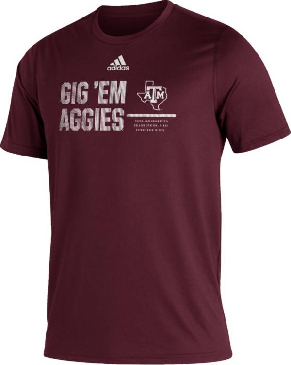 adidas Men's Texas A&M Aggies Maroon Creator Performance T-Shirt
