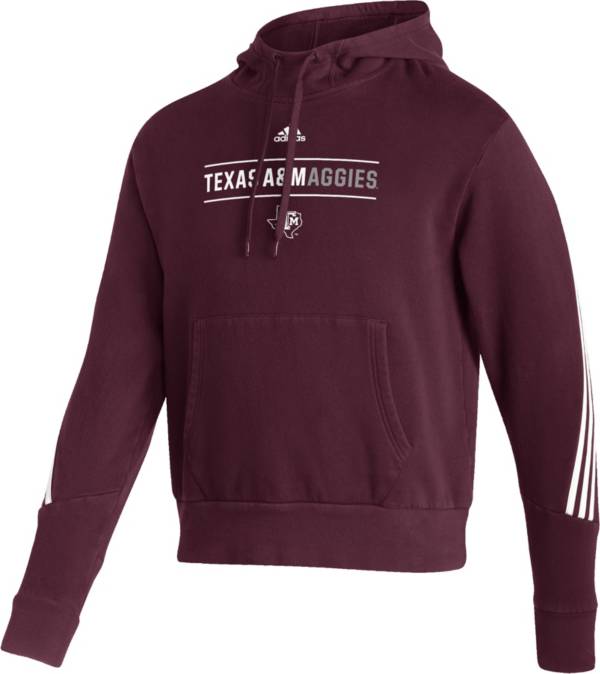 adidas Men's Texas A&M Aggies Maroon Duo Bars Lifestyle Pullover Hoodie product image