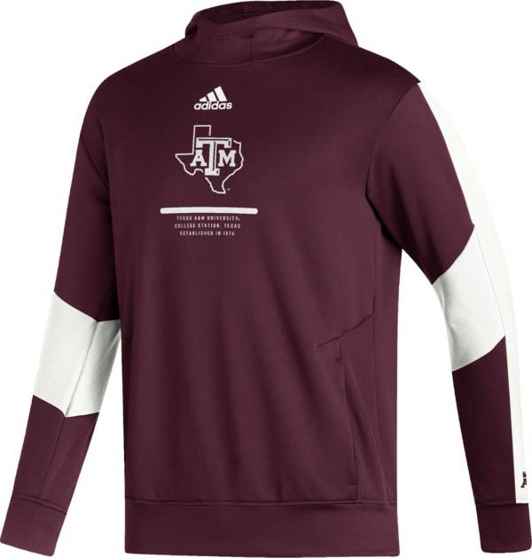 adidas Men's Texas A&M Aggies Maroon Pullover Hoodie