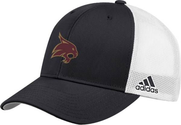 adidas Men's Texas State Bobcats Black Adjustable Trucker Hat