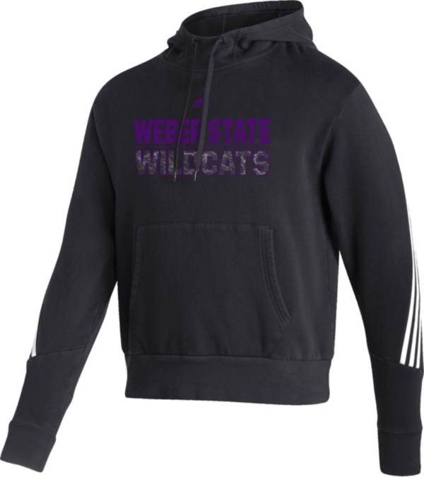 adidas Men's Weber State Wildcats Black Fashion Pullover Hoodie