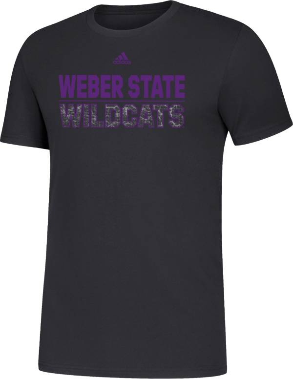 adidas Men's Weber State Wildcats Black Amplifier T-Shirt