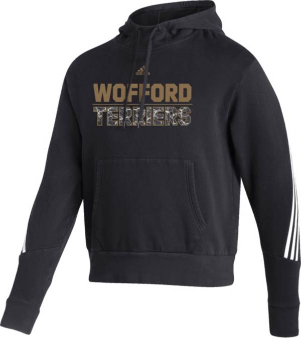 adidas Men's Wofford Terriers Black Fashion Pullover Hoodie