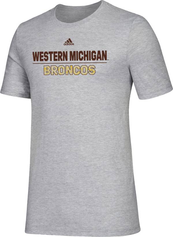 adidas Men's Western Michigan Broncos Grey Amplifier T-Shirt