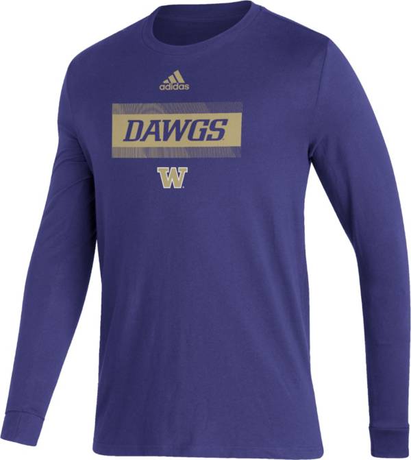 adidas Men's Washington Huskies Purple Amplifier Locker Room T-Shirt