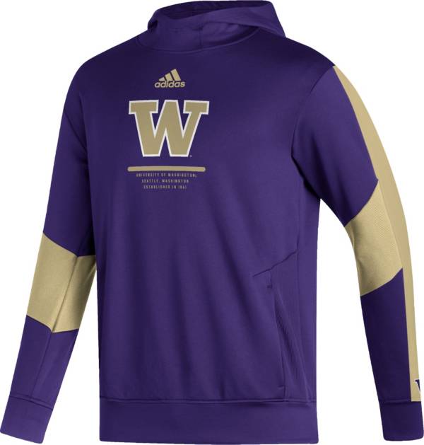 adidas Men's Washington Huskies Purple Pullover Hoodie