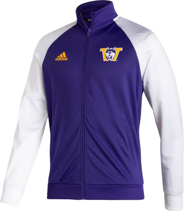 adidas Men's Washington Huskies Purple Reverse Retro Full-Zip Jacket