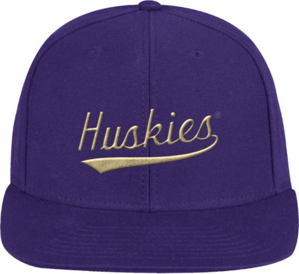 adidas Men's Washington Huskies Purple Swoop Snapback Adjustable Hat product image