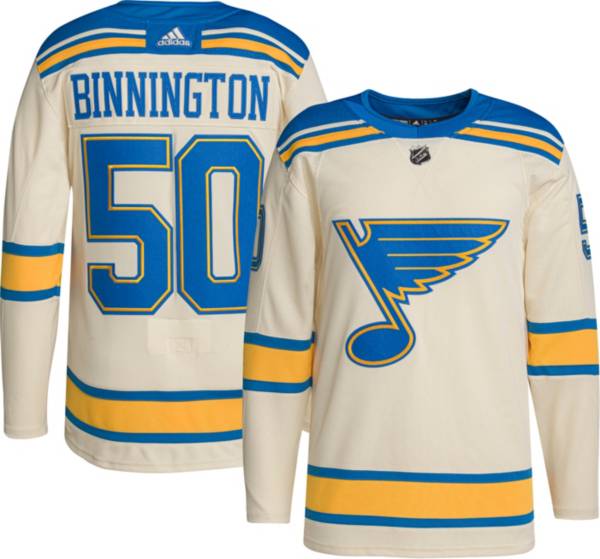 adidas '22 Winter Classic St. Louis Blues Jordan Binnington #50 ADIZERO Authentic Jersey