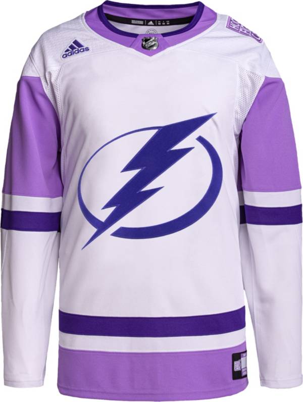 adidas Tampa Bay Lightning Hockey Fights Cancer ADIZERO Authentic Jersey