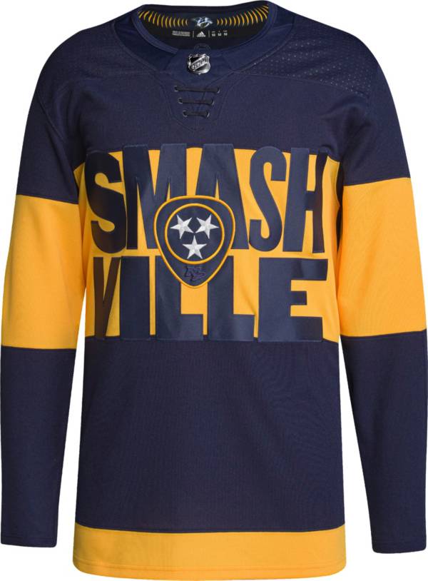 adidas Nashville Predators '21-'22 Stadium Series ADIZERO Authentic Jeresy