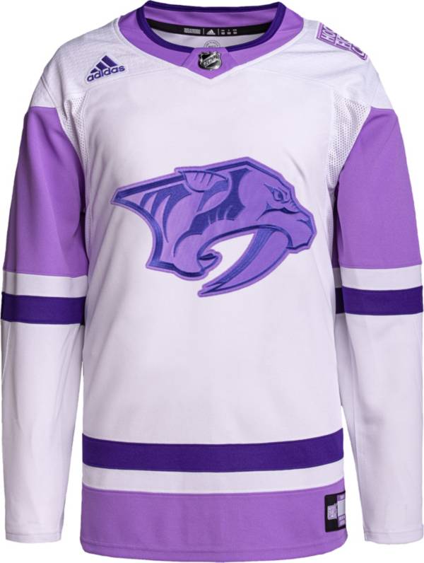 adidas Nashville Predators Hockey Fights Cancer ADIZERO Authentic Jersey