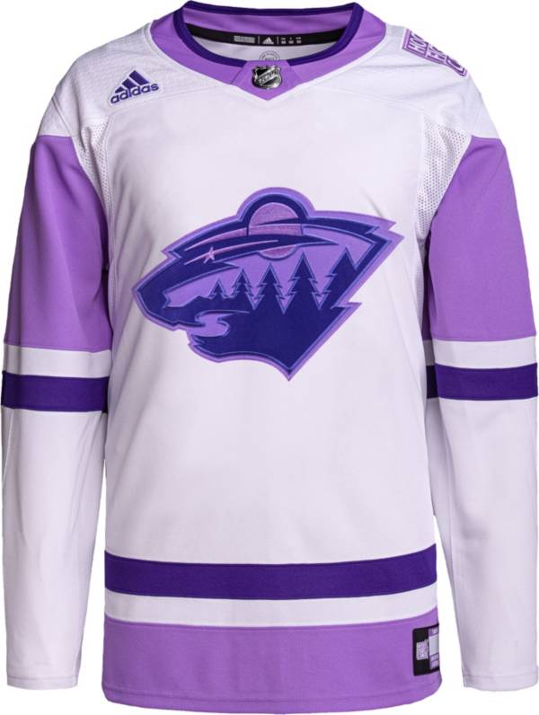 adidas Minnesota Wild Hockey Fights Cancer ADIZERO Authentic Jersey