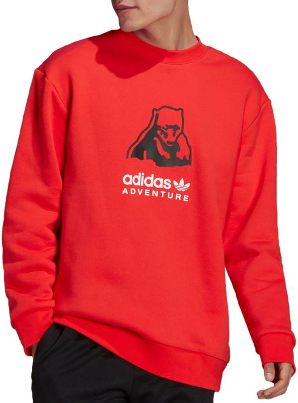 adidas Originals Men's Adventure Big Logo Crew Sweatshirt
