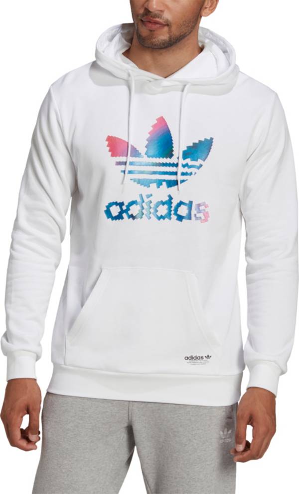 adidas Originals Men's Pixelated Trefoil Graphic Hoodie