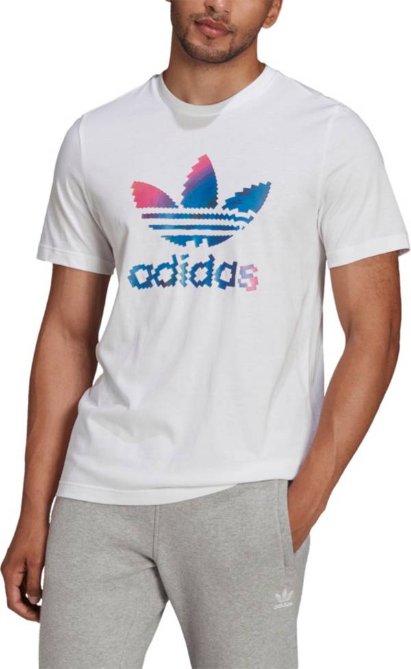 adidas Originals Men's Pixelated Trefoil Graphic T-Shirt