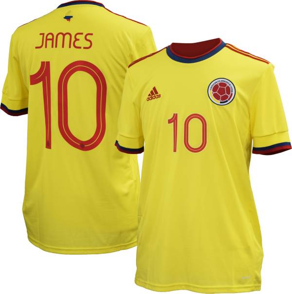 adidas Men's Colombia '21-'22 James Rodriguez #10 Home Replica Jersey