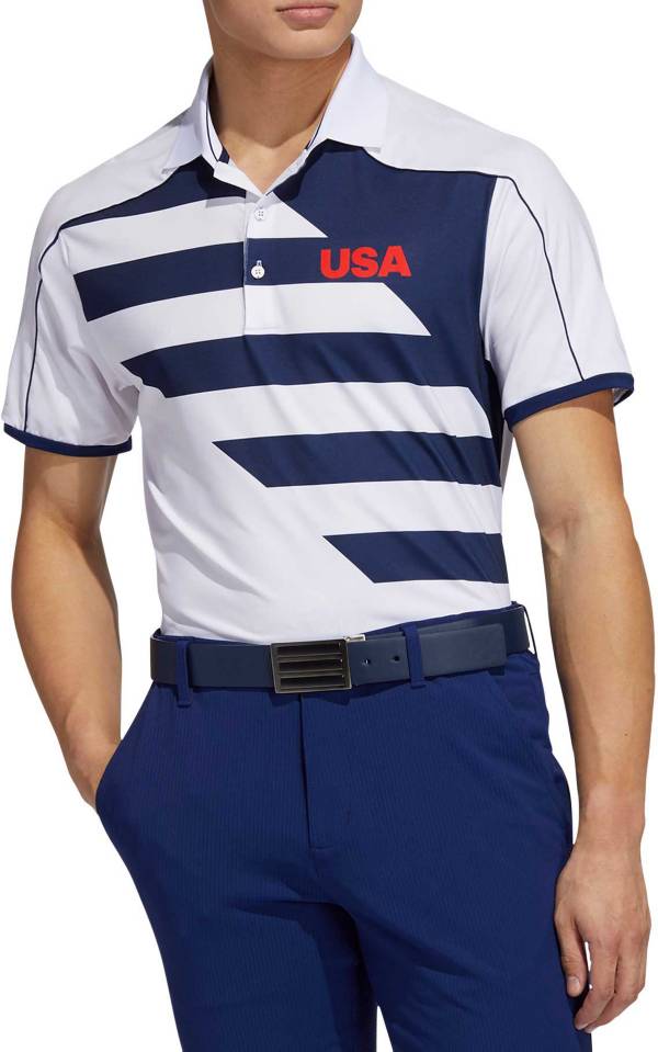 adidas Men's USA Olympic Golf Polo