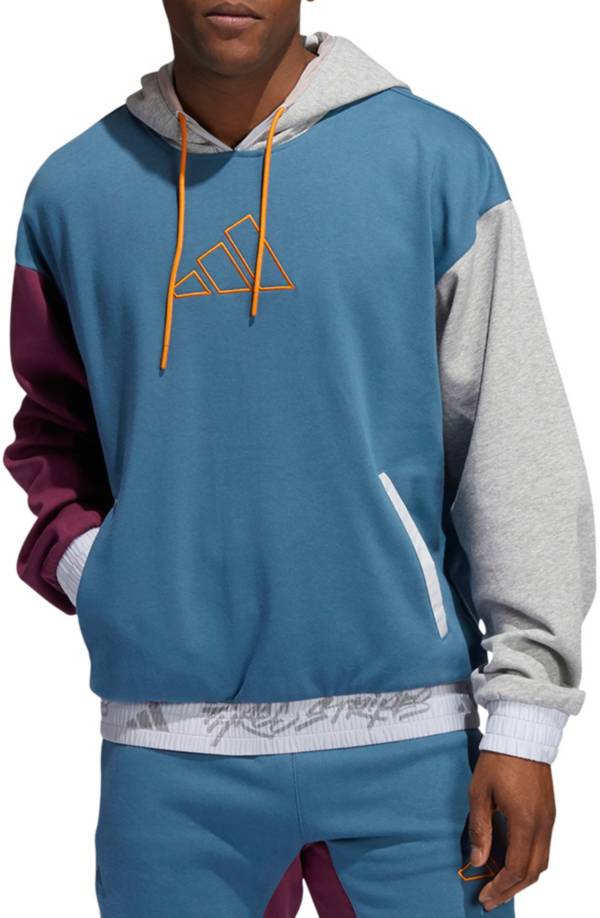 adidas Men's 3-Stripes Basketball Hoodie