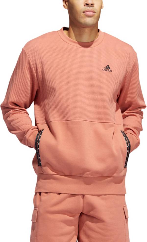 adidas Men's Postgame Lite Waffle Crewneck Sweatshirt