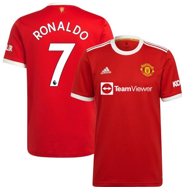 adidas Men's Manchester United '21 Cristiano Ronaldo #7 Home Replica Jersey